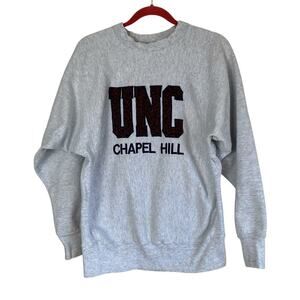 Vintage 90s University of North Carolina Chapel Hill Crewneck Reverse Weave Sz L